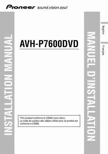 Pioneer Car Stereo System AVH-P7600DVD-page_pdf